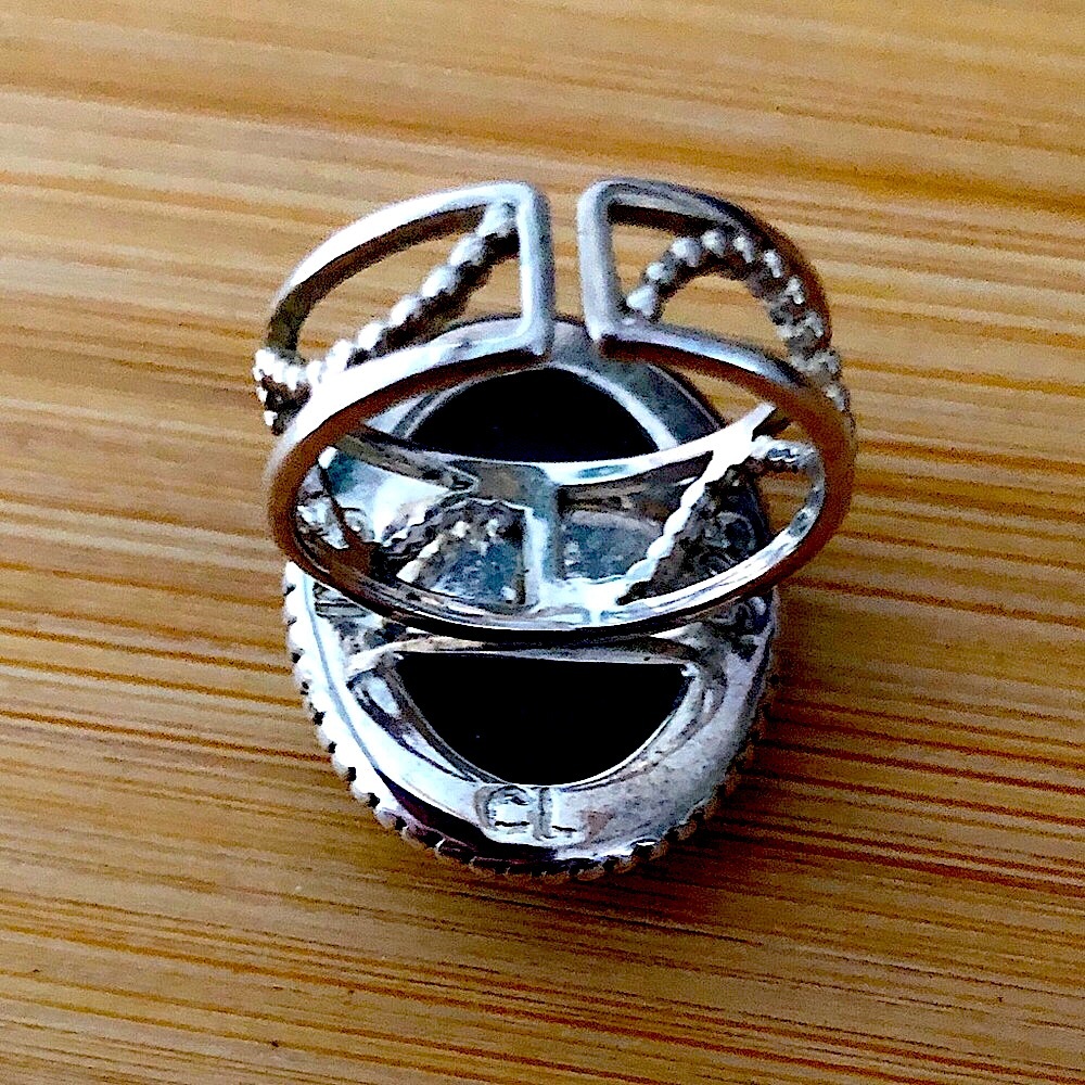 $56 Colleen Lopez Sterling Silver Estate Ring marked CL - Picture 5 of 6
